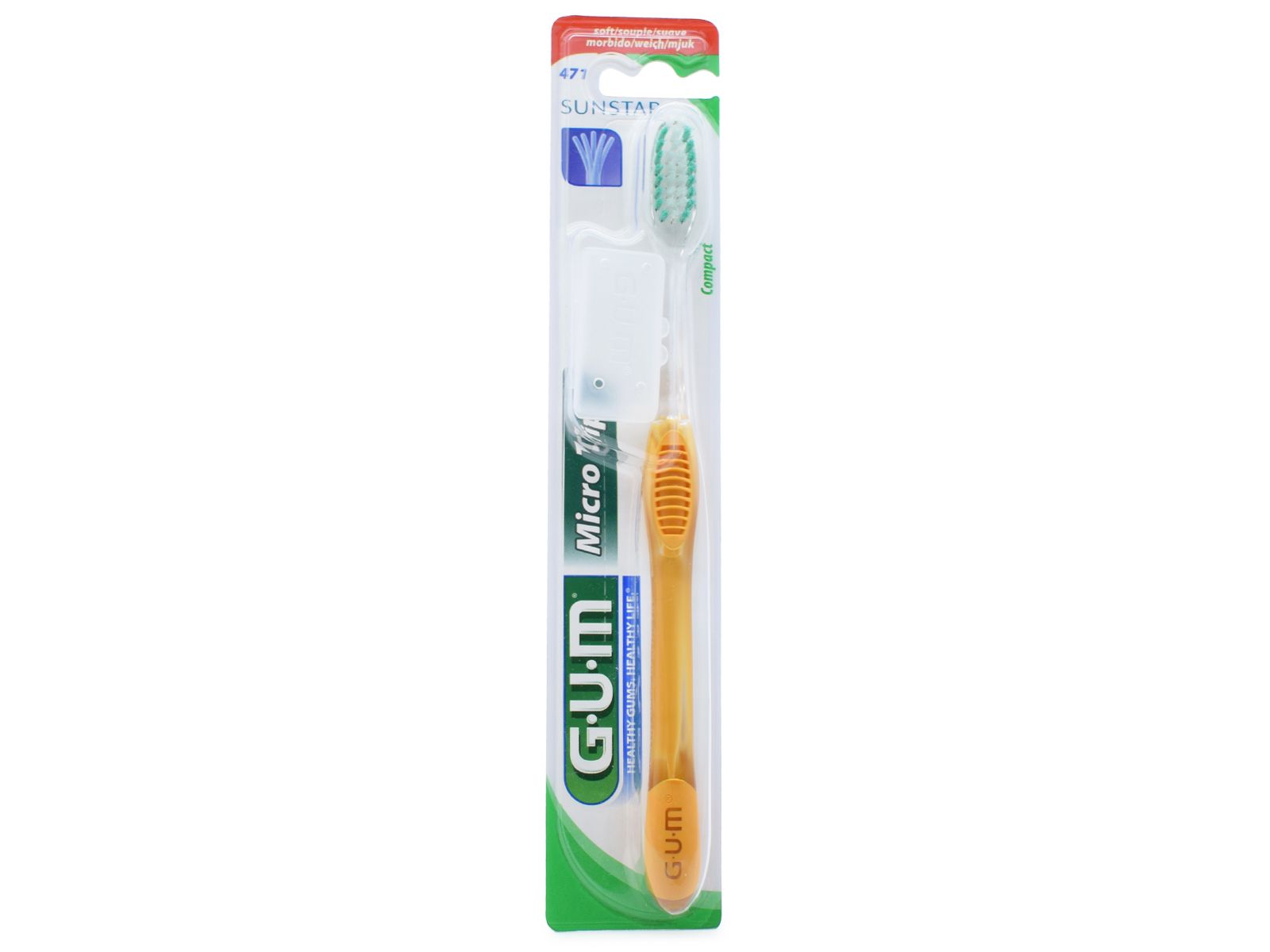 Brosse à dents Sunstar Gum Micro Tip Compact 471 Soft
