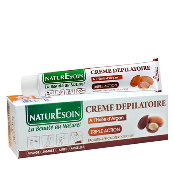 NaturEsoin Crème Dépilatoire à l’Huile d’Argan – 50 mL