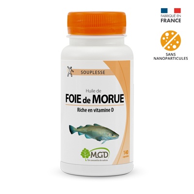 MGD NATURE HUILE DE FOIE DE MORUE 270 MG 140 CAPSULES