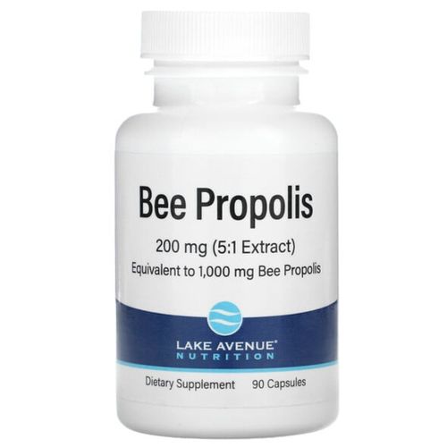 Lake Avenue Nutrition Propolis d'abeille, Extrait à 5:1, Équivalant à 1000 mg, 90 capsules vegs