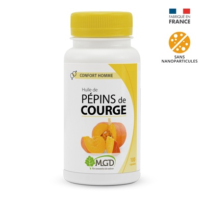 MGD NATURE HUILE DE PEPINS DE COURGE 100 CAPSULES