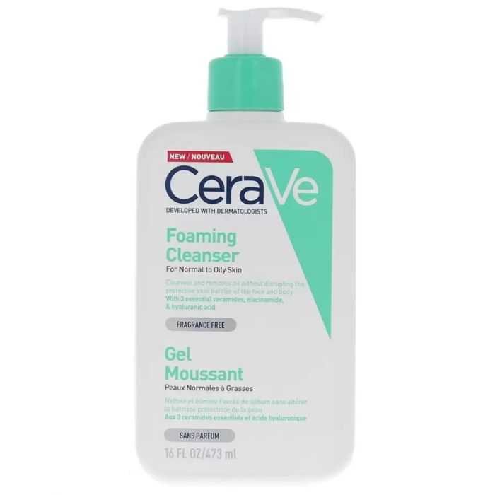 CERAVE GEL MOUSSANT PEAUX NORMALES A GRASSES 473 ML