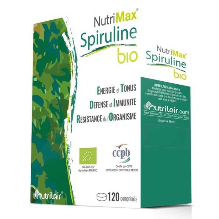 NUTRIMAX SPIRULINE 100% BIO 120 COMPRIMES